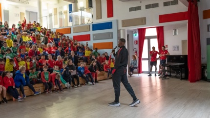 Silverstone CofE Primary School Prepares for Workshop with Leicester Riders BBL Champion Chris Tawiah