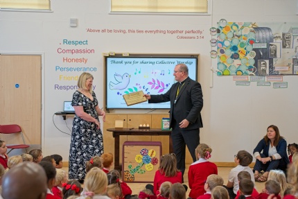 Church Excellence Award celebration for Staverton CE Primary School